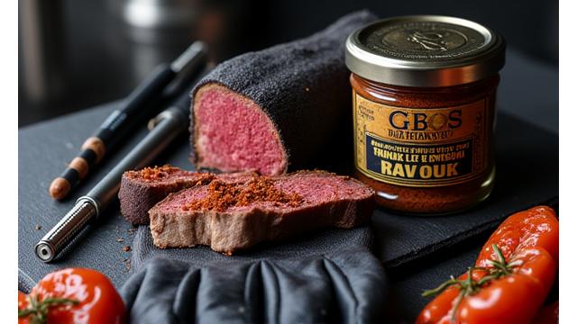 Specialty BBQ items like rubs, injectors, and heat-resistant gloves